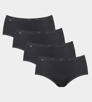 BASIC MIDI DAMES 4P ZWART