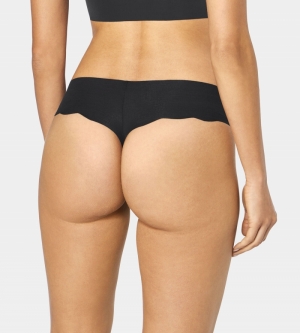 ZERO COTTON HIPSTRING ZWART
