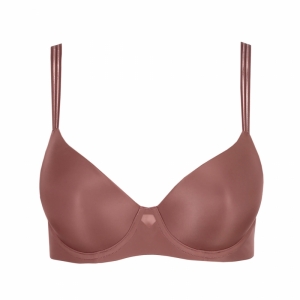 LOUIE SAT satin taupe