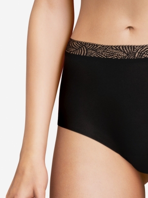 SOFTSTRETCH HIGH WAIST BRIEF 011/BLACK