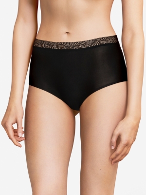 SOFTSTRETCH HIGH WAIST BRIEF 011/BLACK
