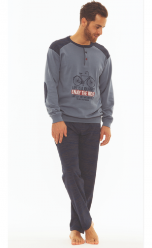 INTERLOCK BLAUW