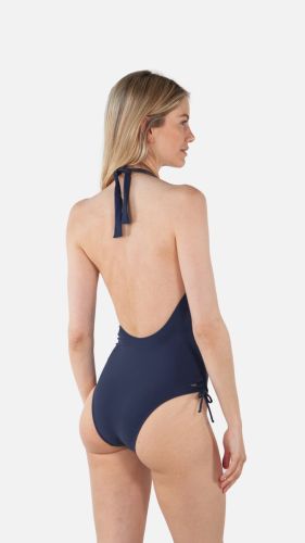 SOLID HALTER ONE PIECE NAVY
