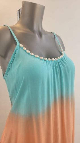  turquoise/orang